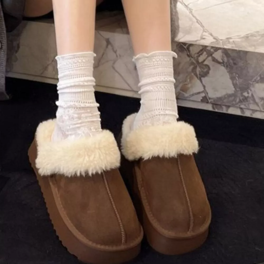Round Toe Platform Slippers, image 4