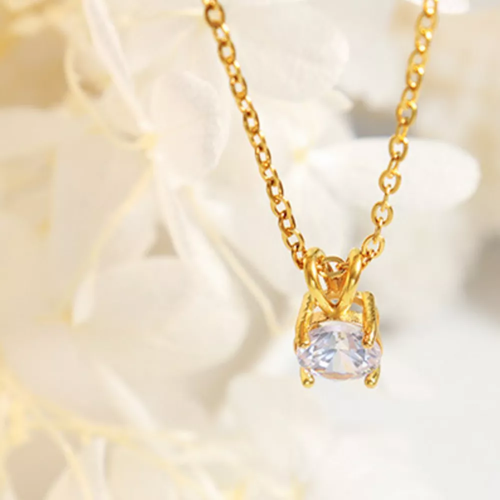 18K Gold-Plated Pendant Necklace, image 3