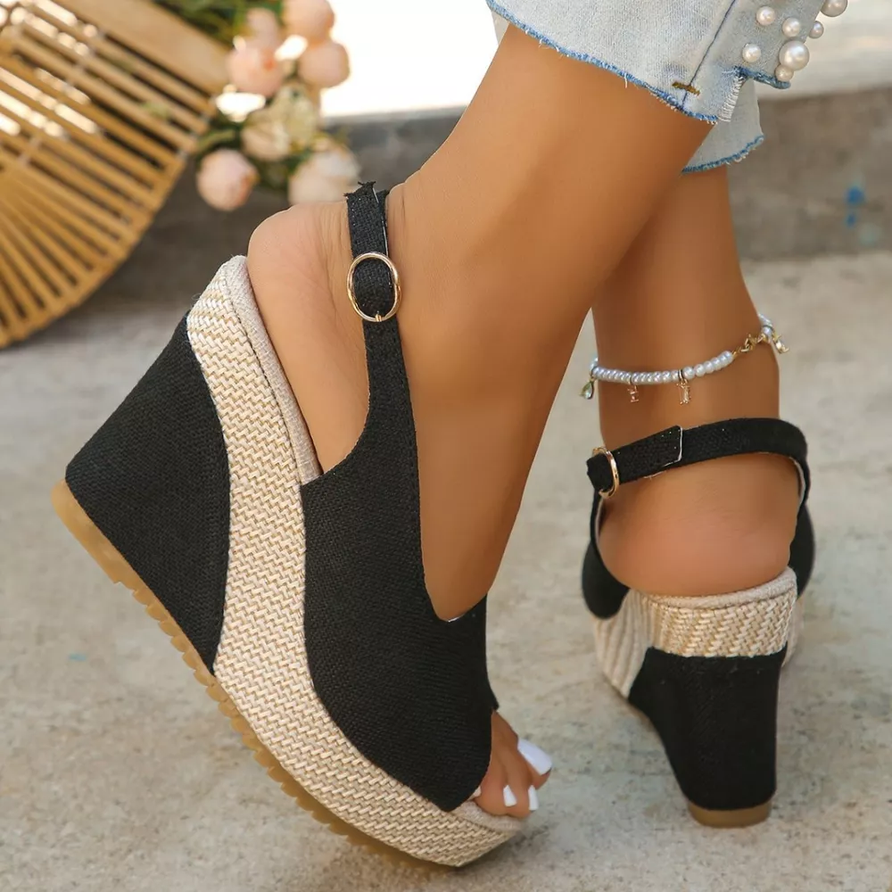 Open Toe Wedge Sandals, image 12