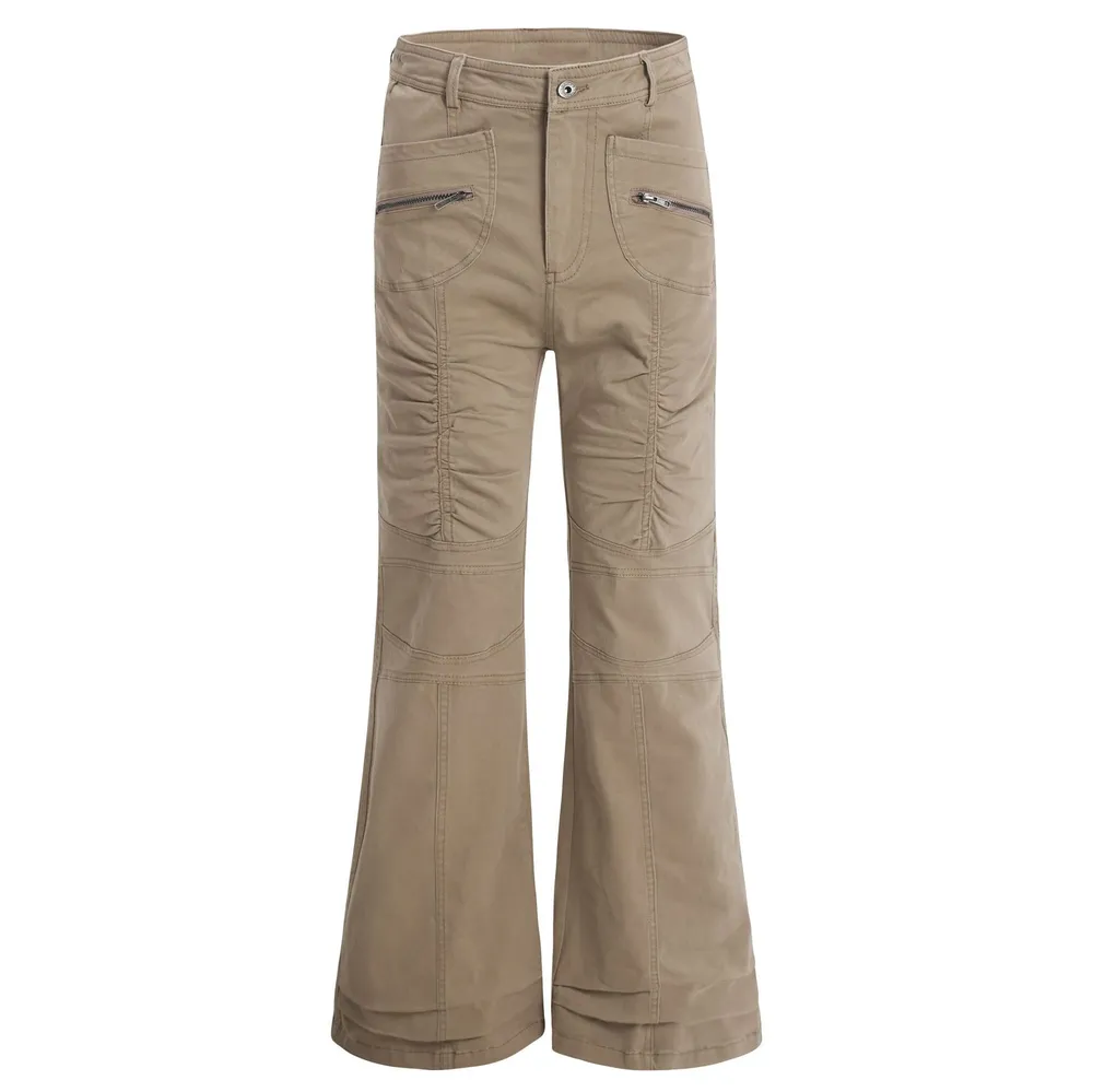 Men's High-Waisted Flare Cargo Pants, image 2