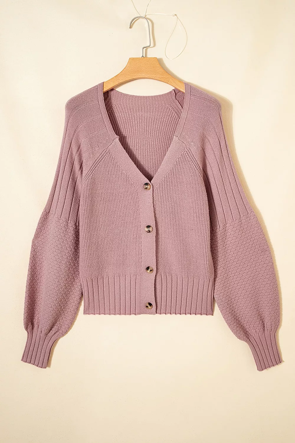 V-Neck Button-Down Cardigan, image 7