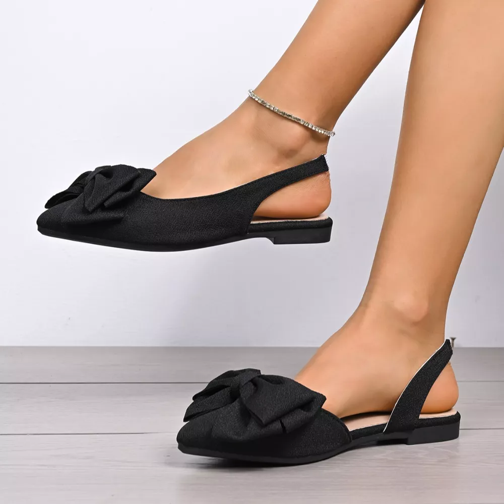 Bow Point Toe Slingback Sandals, image 15