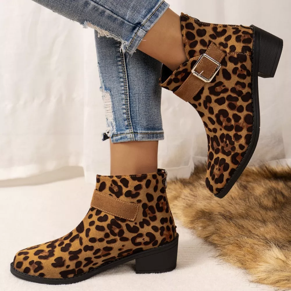 Point Toe Block Heels Boots, image 7