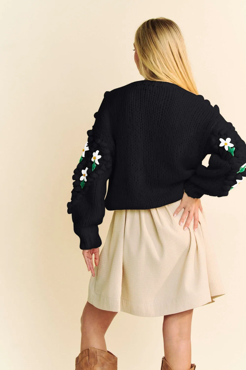 Floral Pattern Button Down Cardigan, image 2
