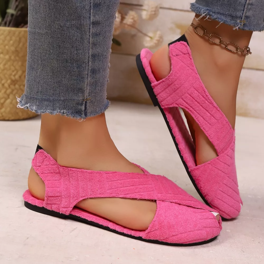 Crisscross Comfortable Fit Sandals, image 3