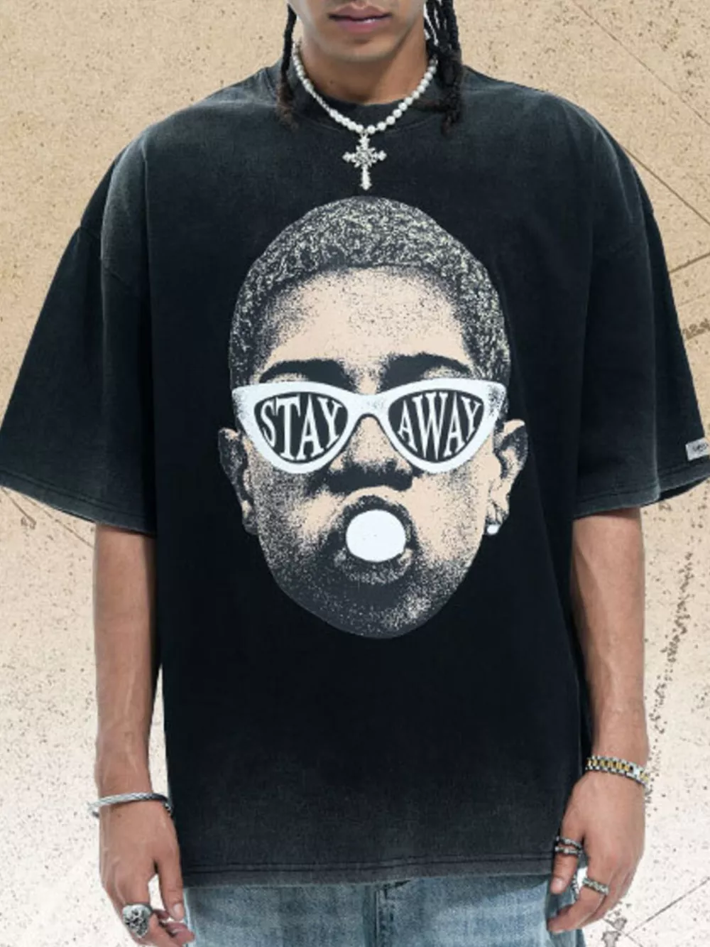 Men's Graphic Short Sleeve Oversized T-Shirt