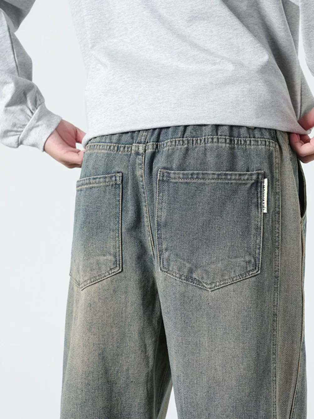 Men's Plus Size Wide Leg Jeans, image 7