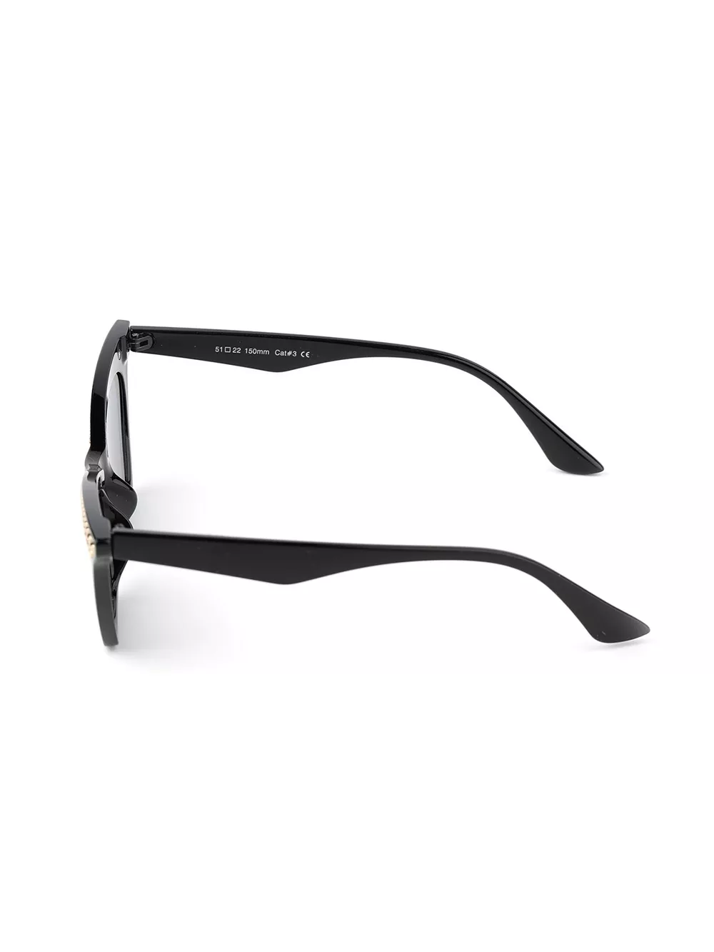 Chic Cat-Eye Sunglasses with Embellished Temple, image 3