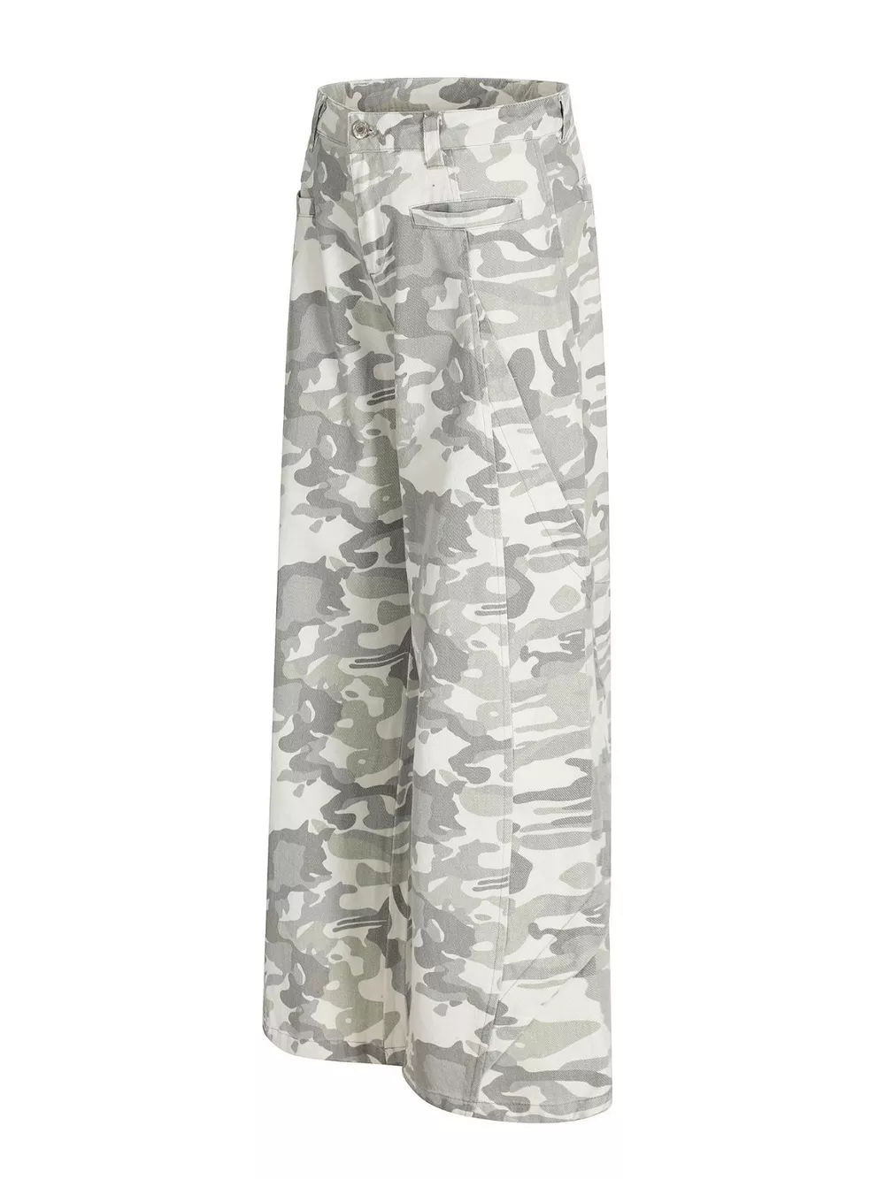 Men's Camouflage Wide-Leg Cargo Pants, image 2