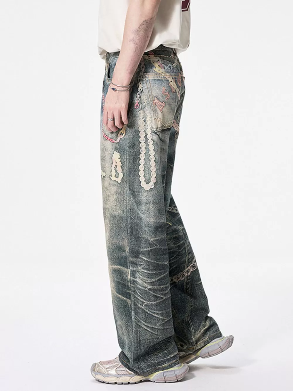 Men's Wide Leg Jeans, image 8