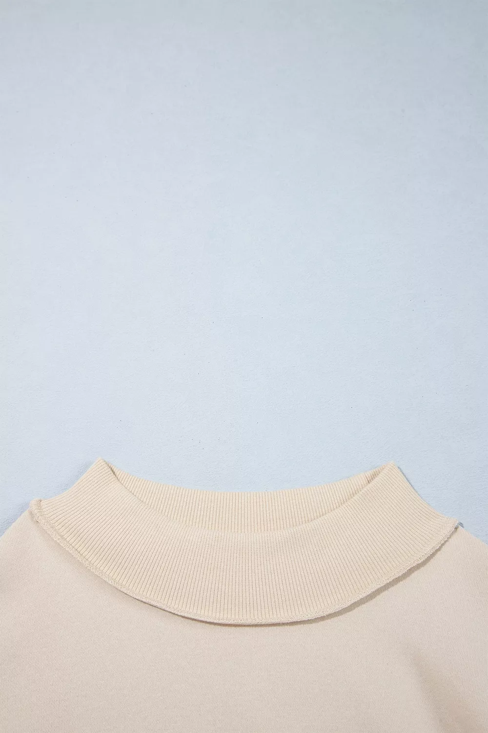 CHRIST IS KING Embroidery High Neck Baggy Sweatshirt, image 5