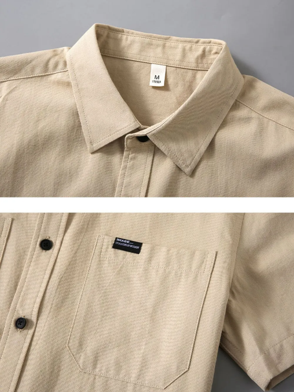 Men's Plus Size Button Up Short Sleeve Shirt, image 5