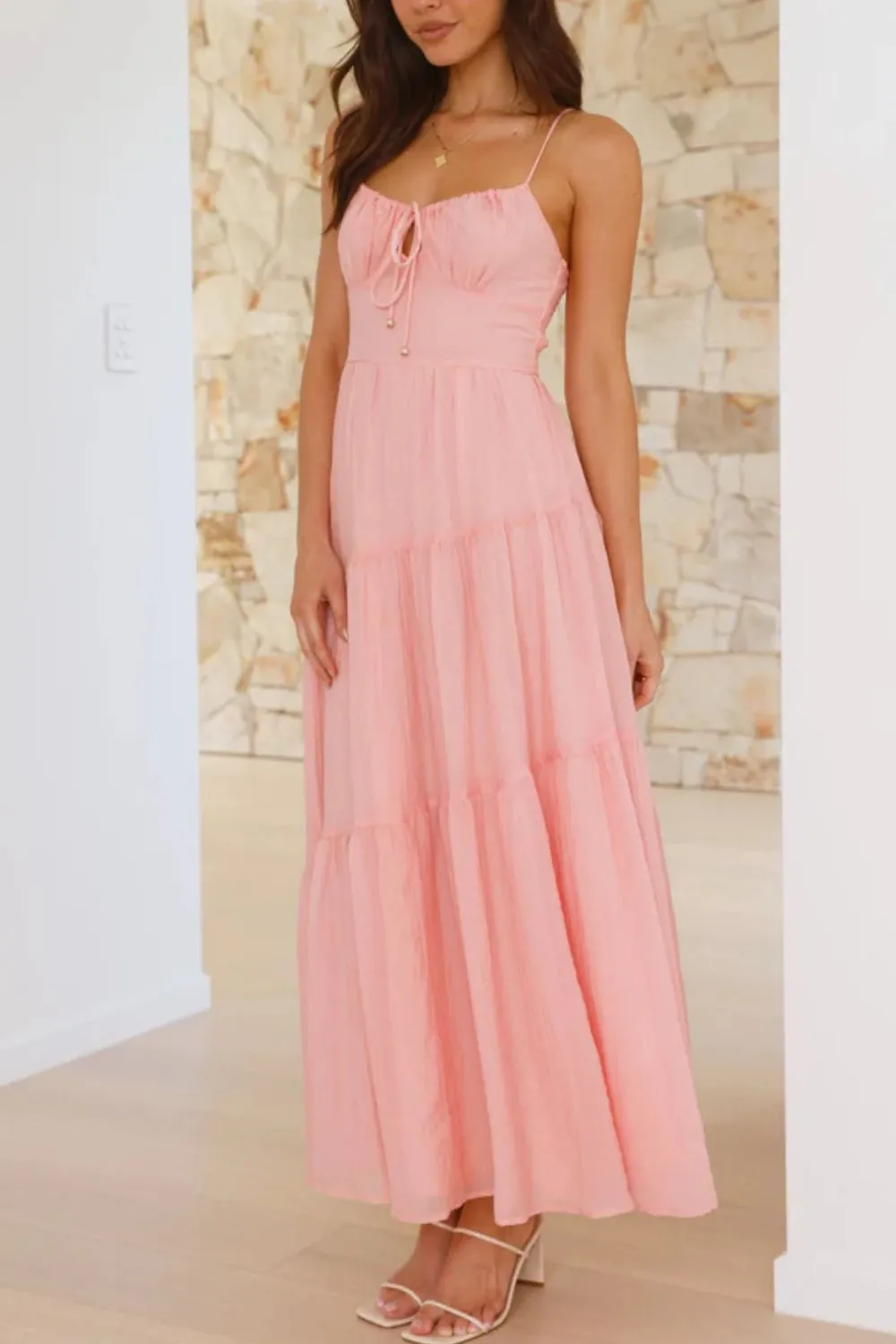 Ruched Smocked Back Cami Dress, image 23