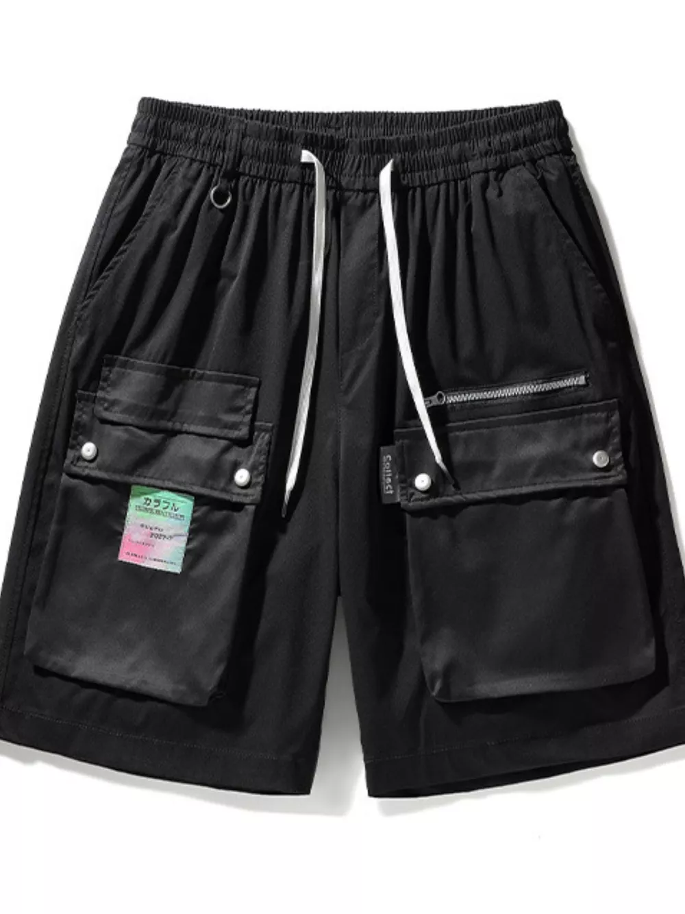 Men's Multi-Pocket Cargo Shorts with Drawstring