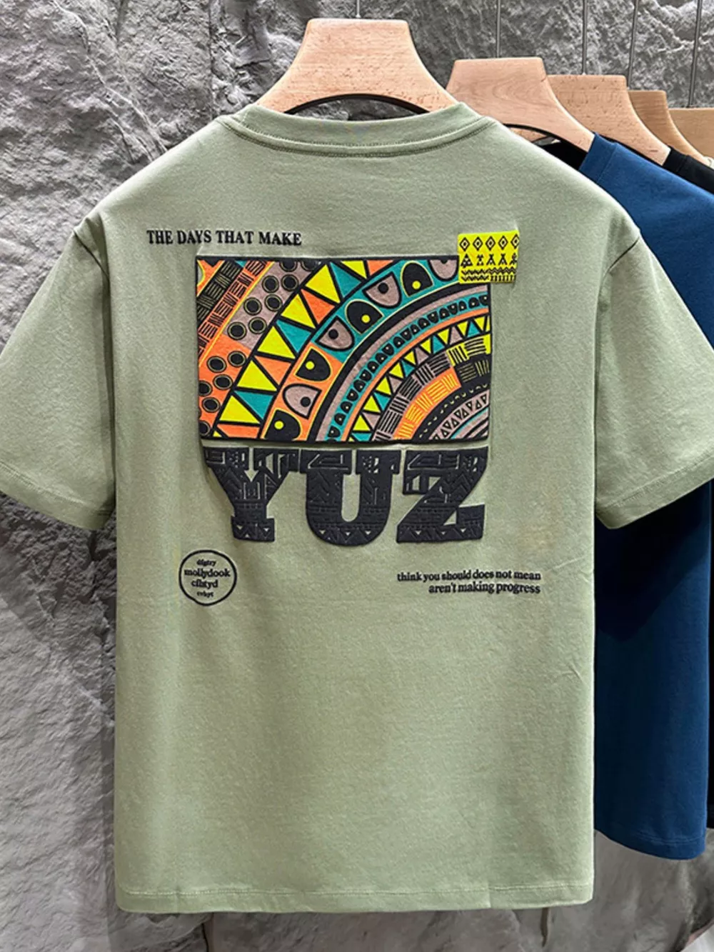 Men's Plus Size Graphic Cotton Short Sleeve T-Shirt, image 8