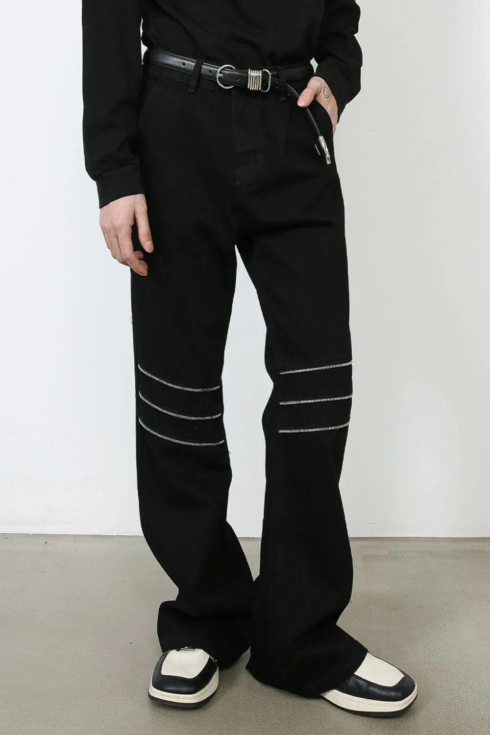 Men's Bootcut Jeans with Pockets, image 3
