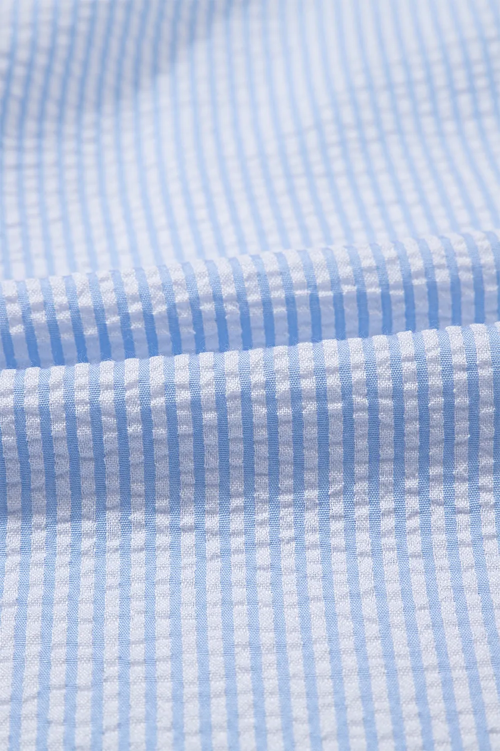 Striped Ruffle Short Bubble Sleeve Shirt, image 12