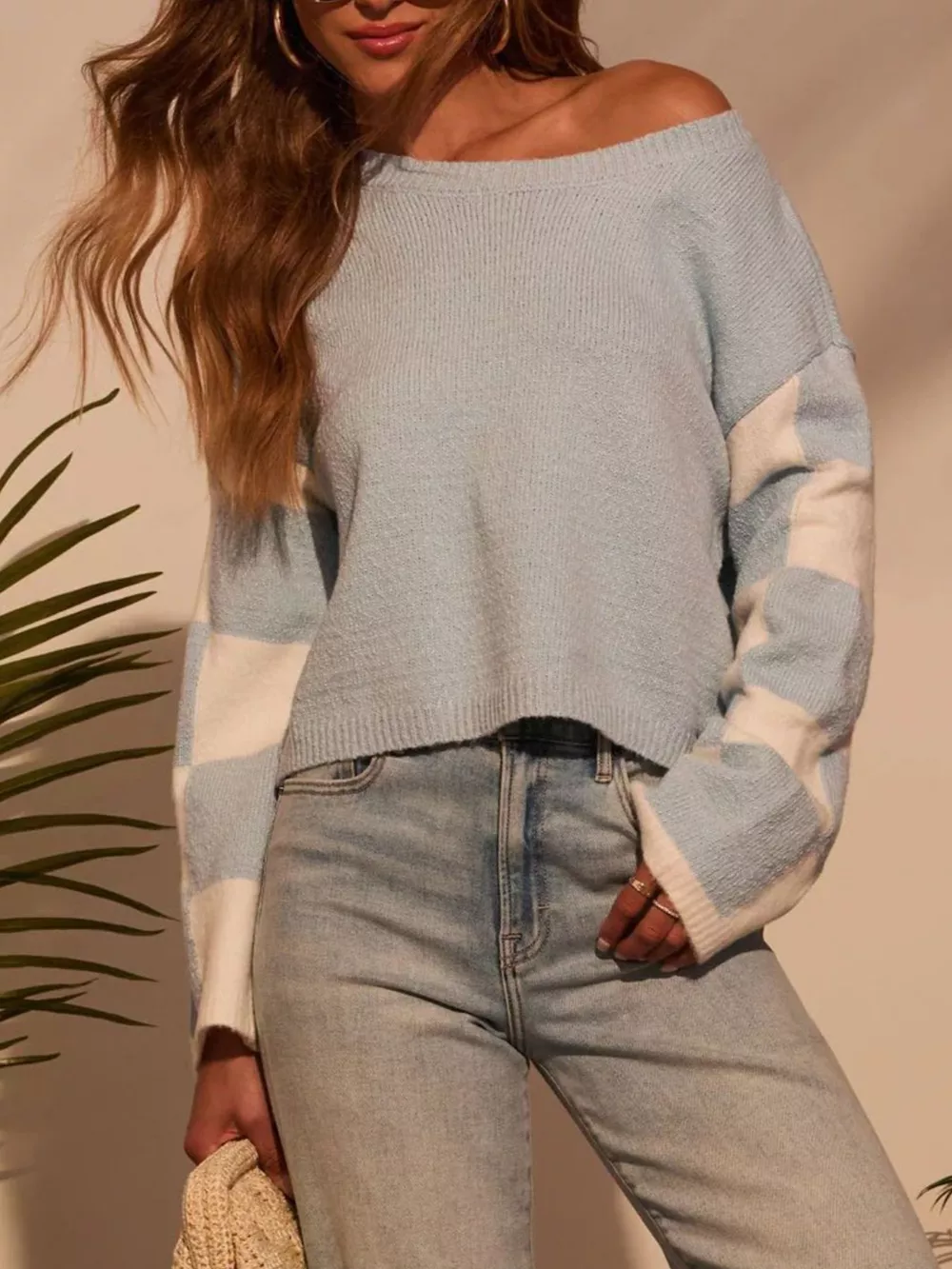 Color Block Long Sleeve Sweater, image 8