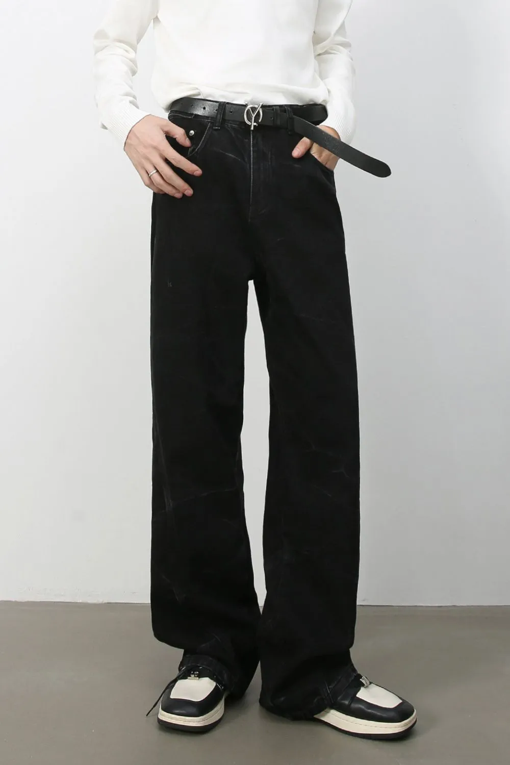 Men's Baggy Jeans with Pockets, image 4