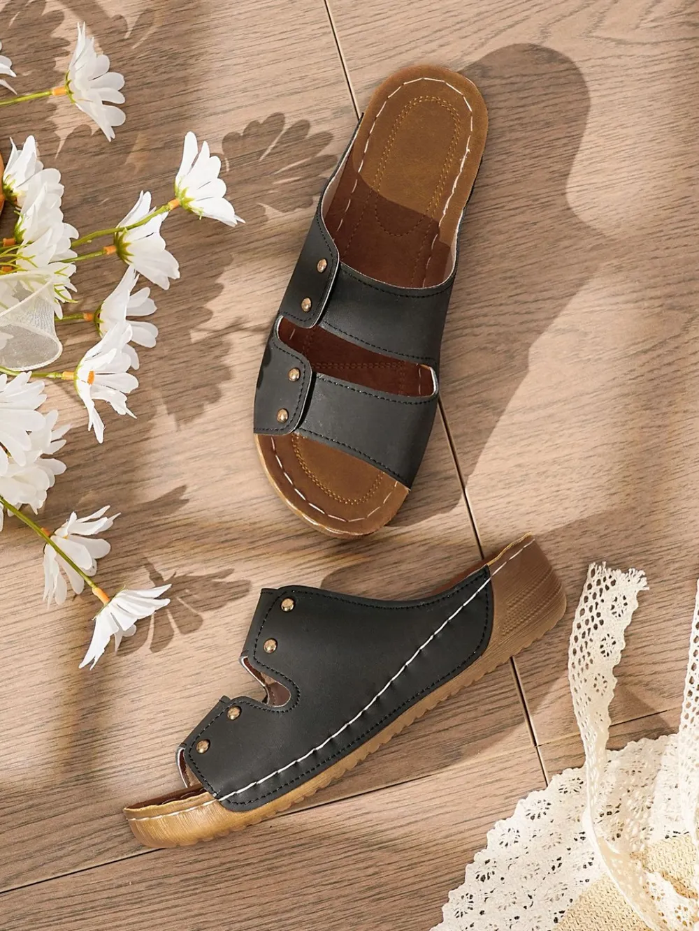 Open Toe Wedge Sandals, image 10