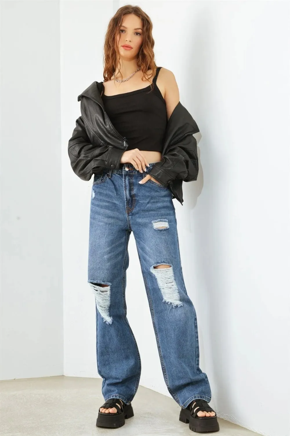 HAMMER COLLECTION Distressed High Waist Jeans, image 6