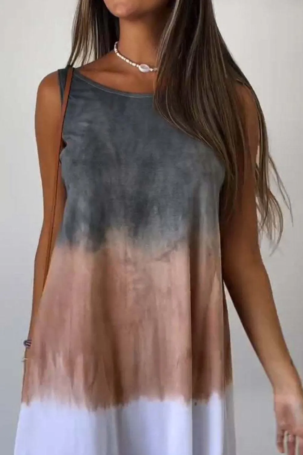 Tie-Dye Sleeveless Mini Tank Dress, image 14