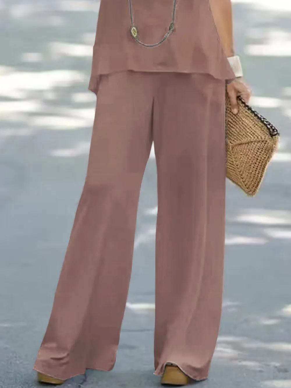Halter Top and Wide Leg Pants Matching Set, image 12
