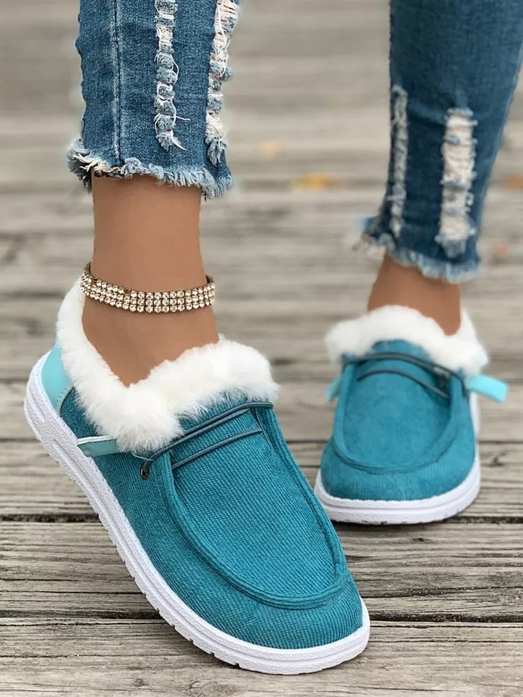 Cozy Plush-Lined Flats Slip-Ons, image 19