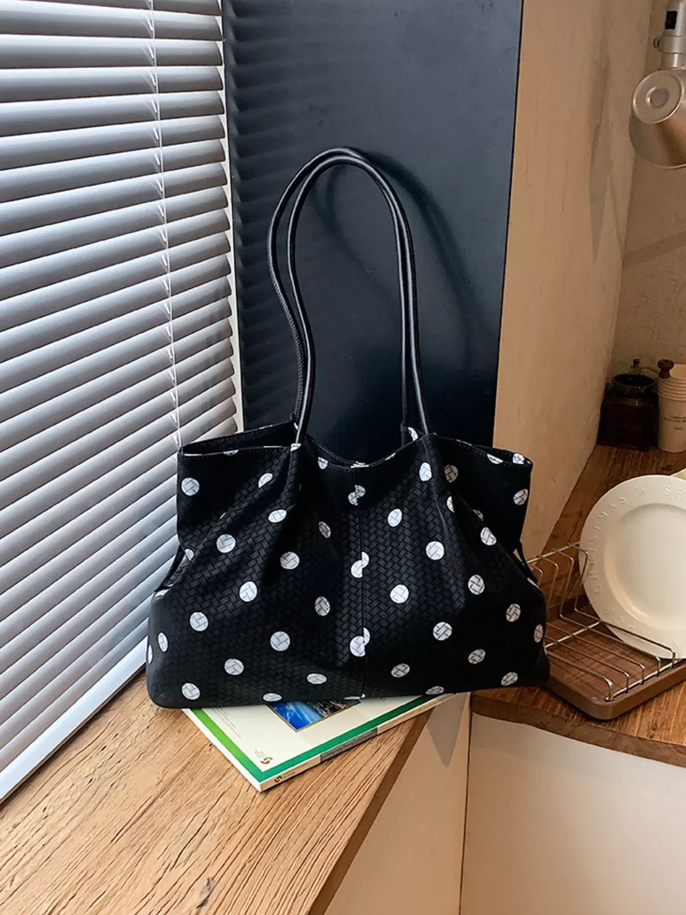 Polka Dot Shoulder Bag, image 3