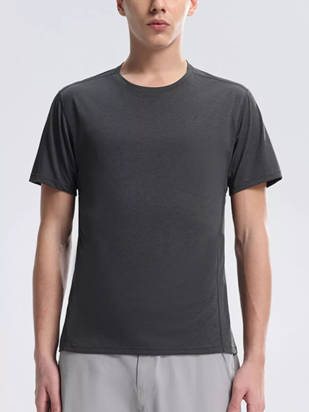 Men's Plus Size Round Neck Quick-Dry T-Shirt, image 2
