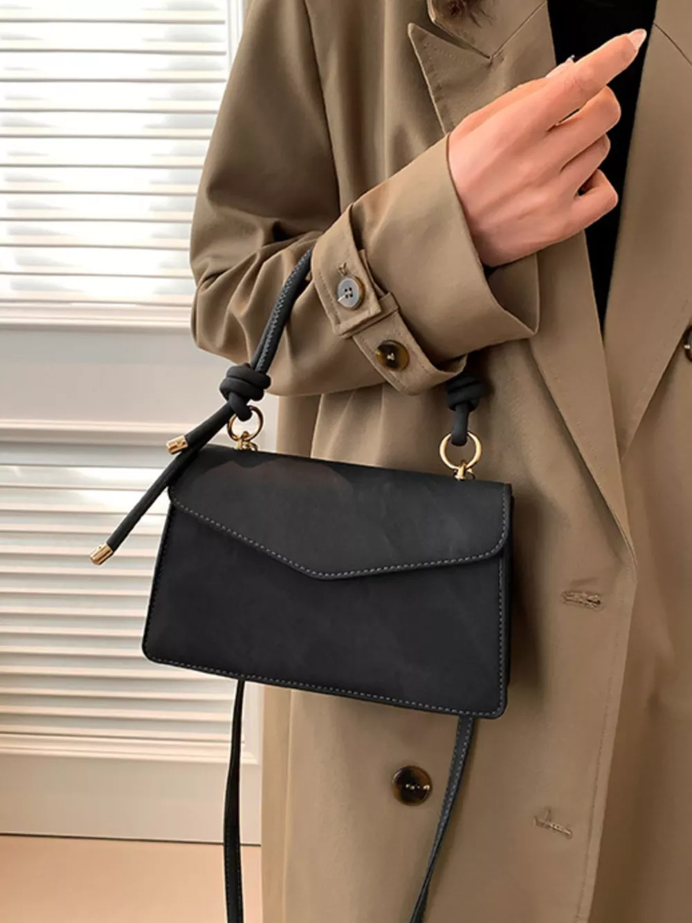 Flap Crossbody Bag with Top Handle, image 18