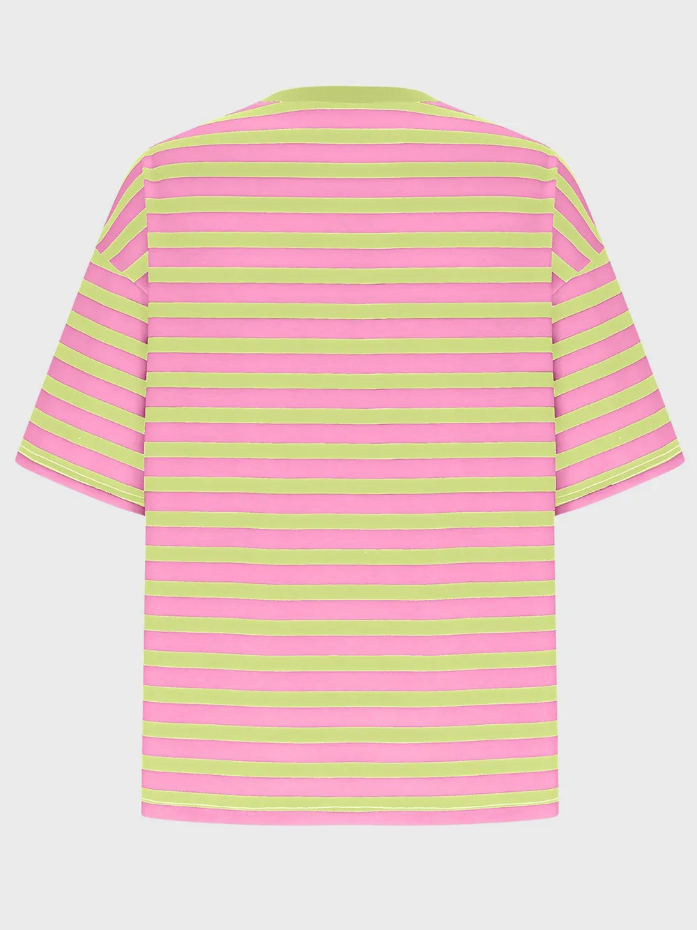 Striped Round Neck Half Sleeve T-Shirt, image 4