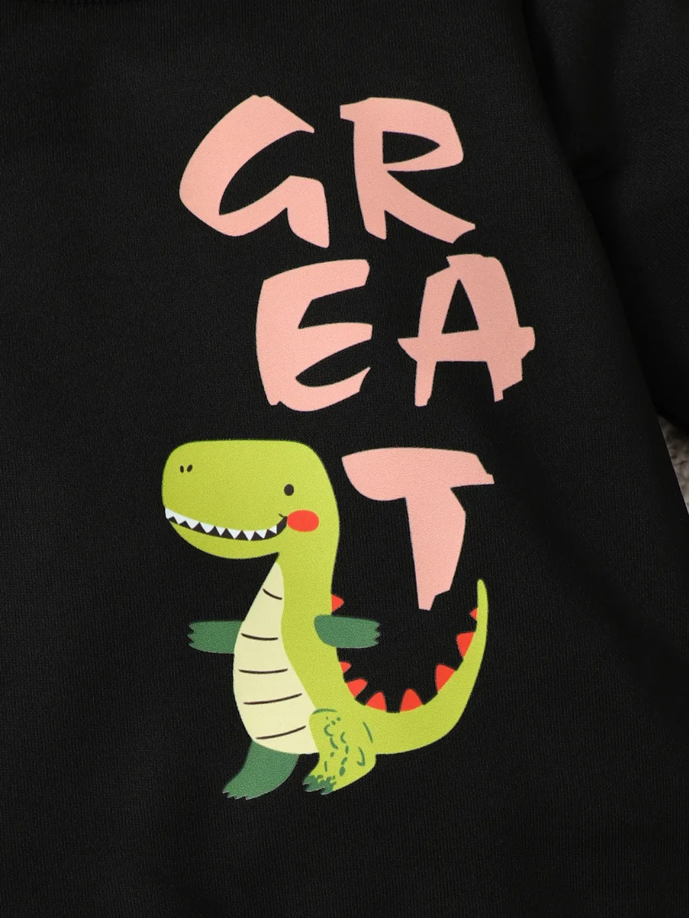 Children's Dinosaur Graphic Sweatshirt and Pants Set, image 3