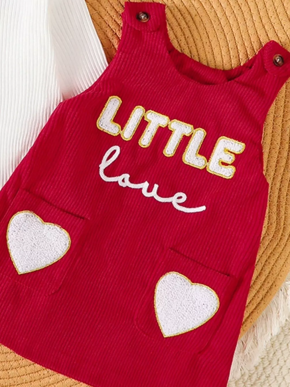 Children's Ruffled Bodysuit and Dress Set with Headband, image 4
