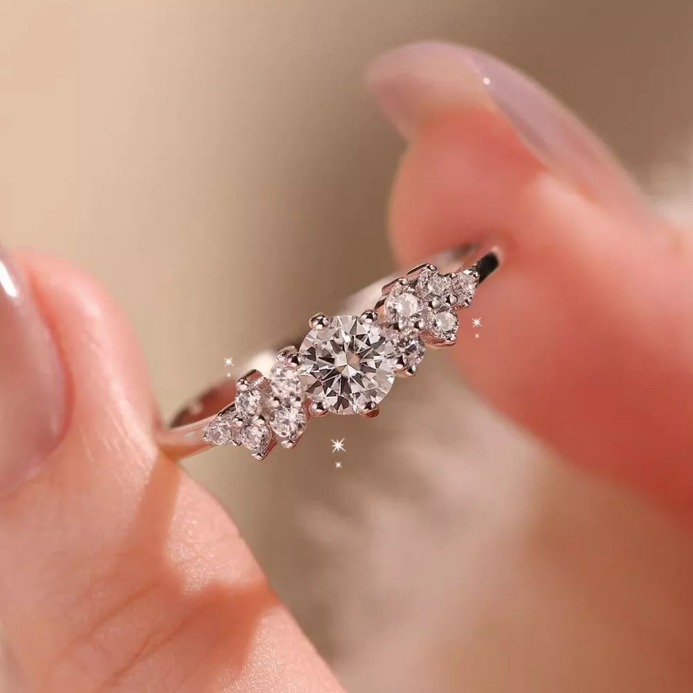 2 Carat Moissanite 925 Sterling Silver Ring, image 4