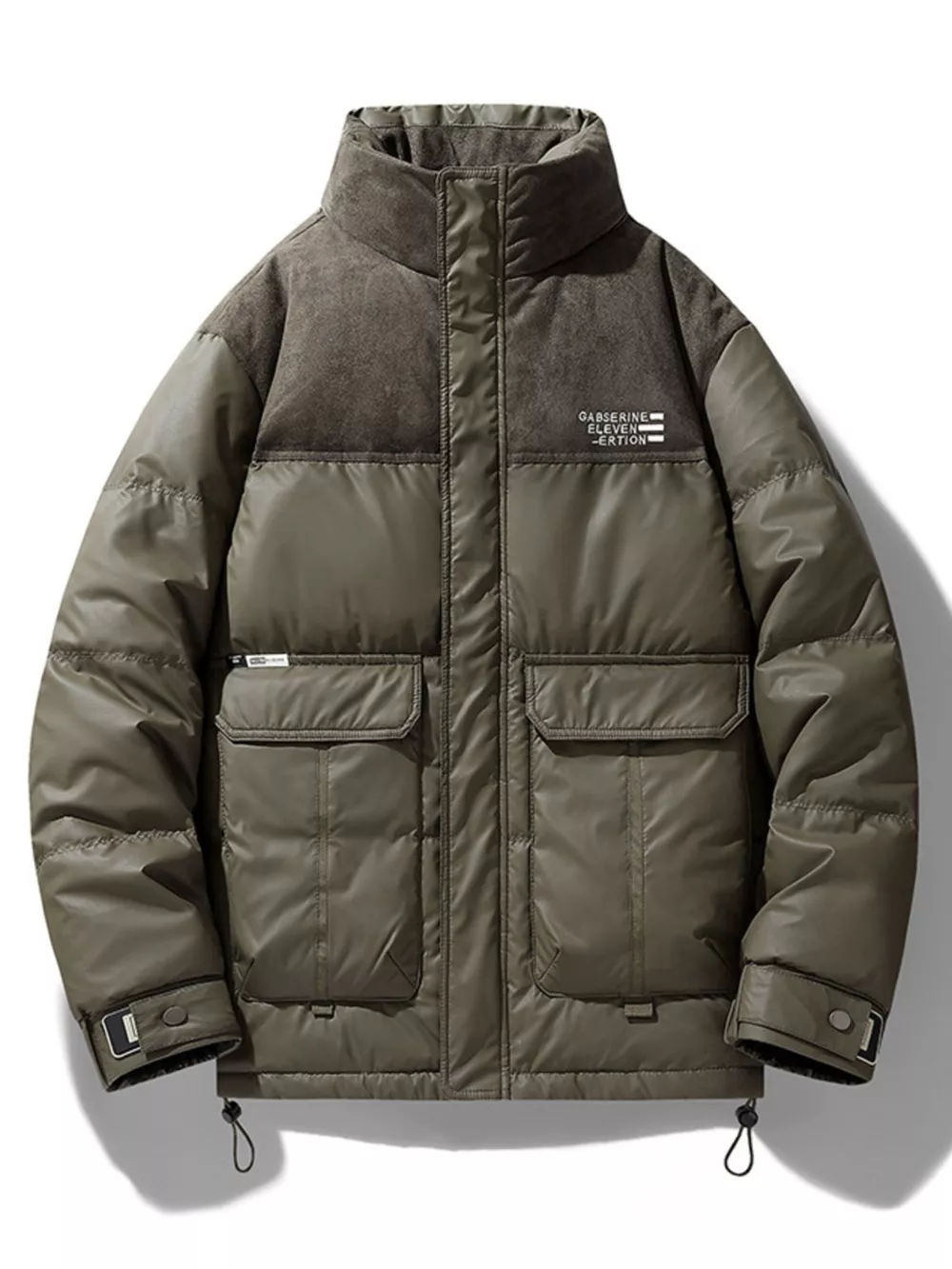 Men's Plus Size Urban Style Padded Coat, image 5