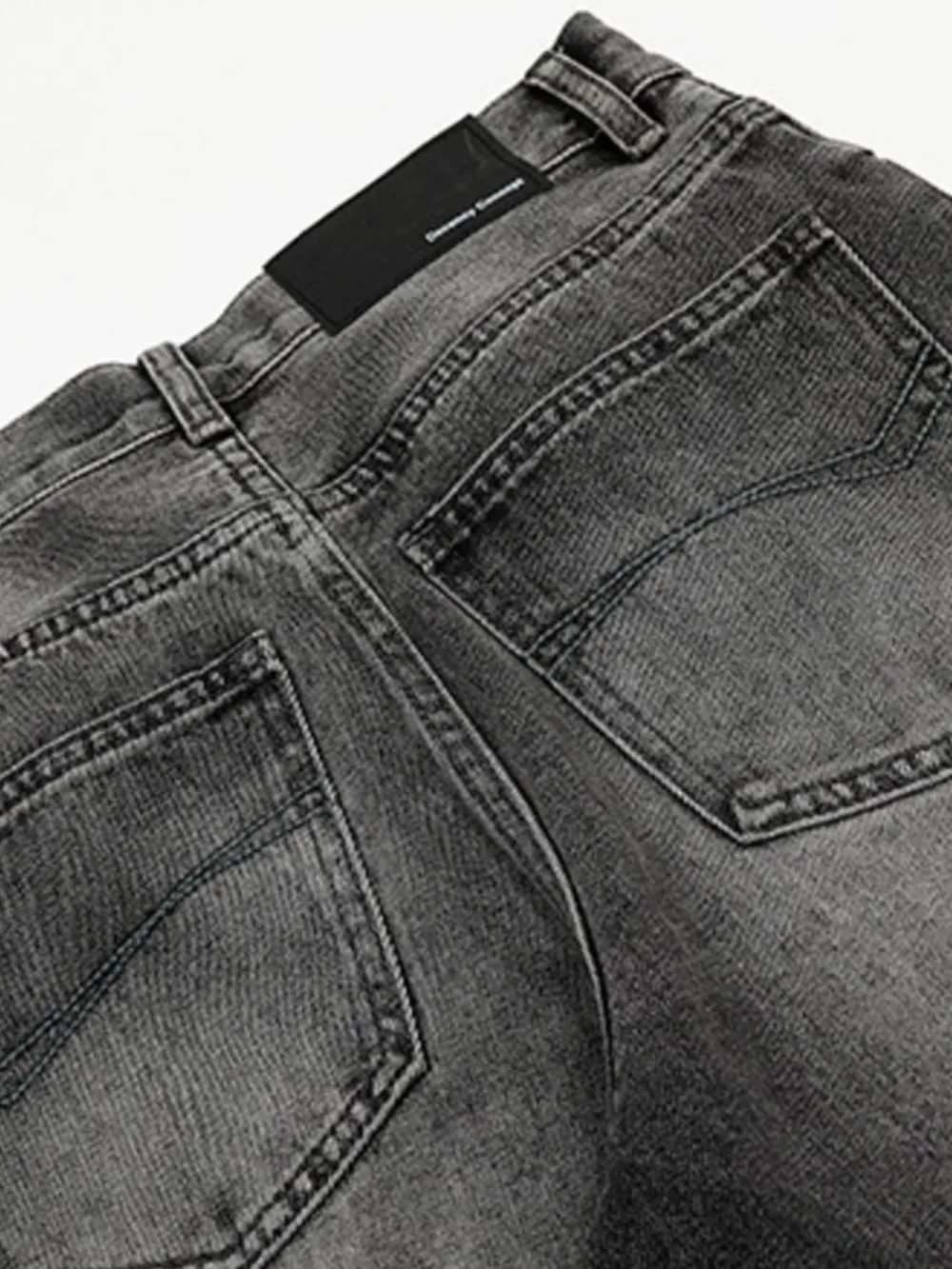 Men's Washed Loose Fit Classic Jeans, image 6