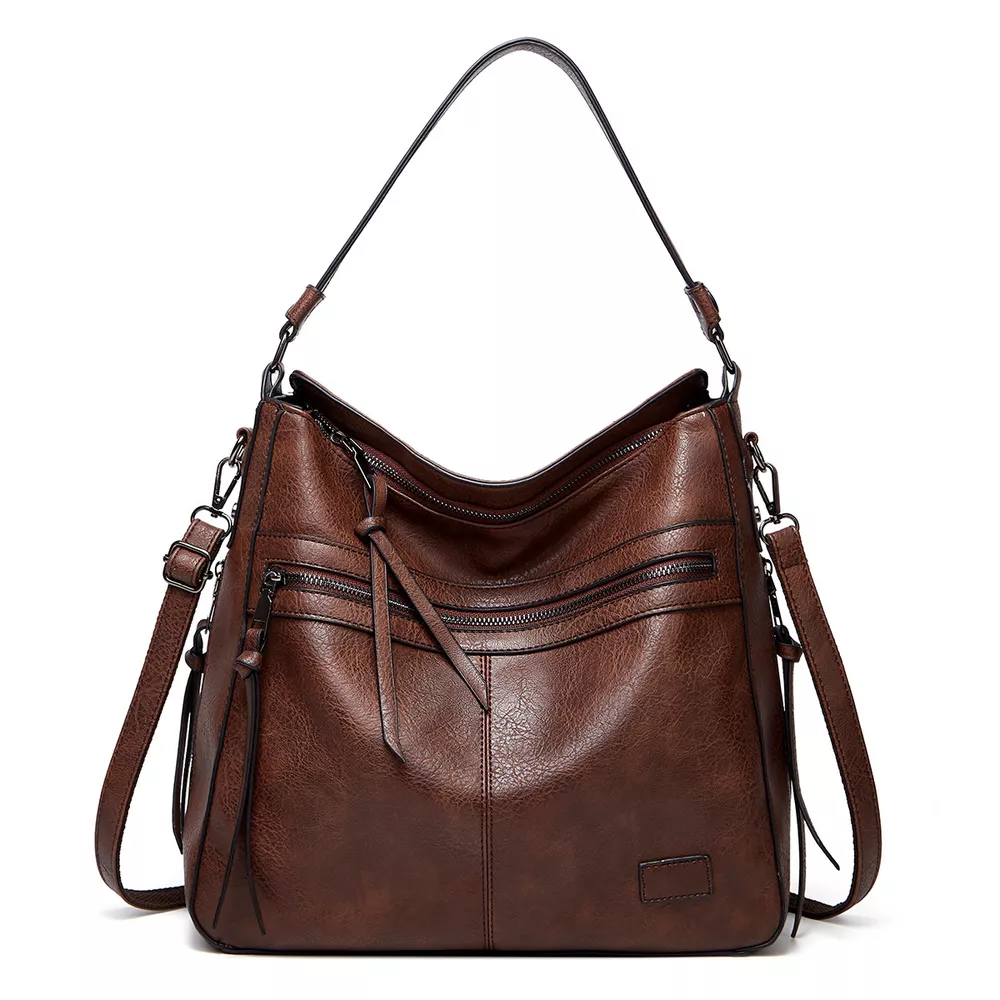 PU Leather Hobo Shoulder Bag, image 4