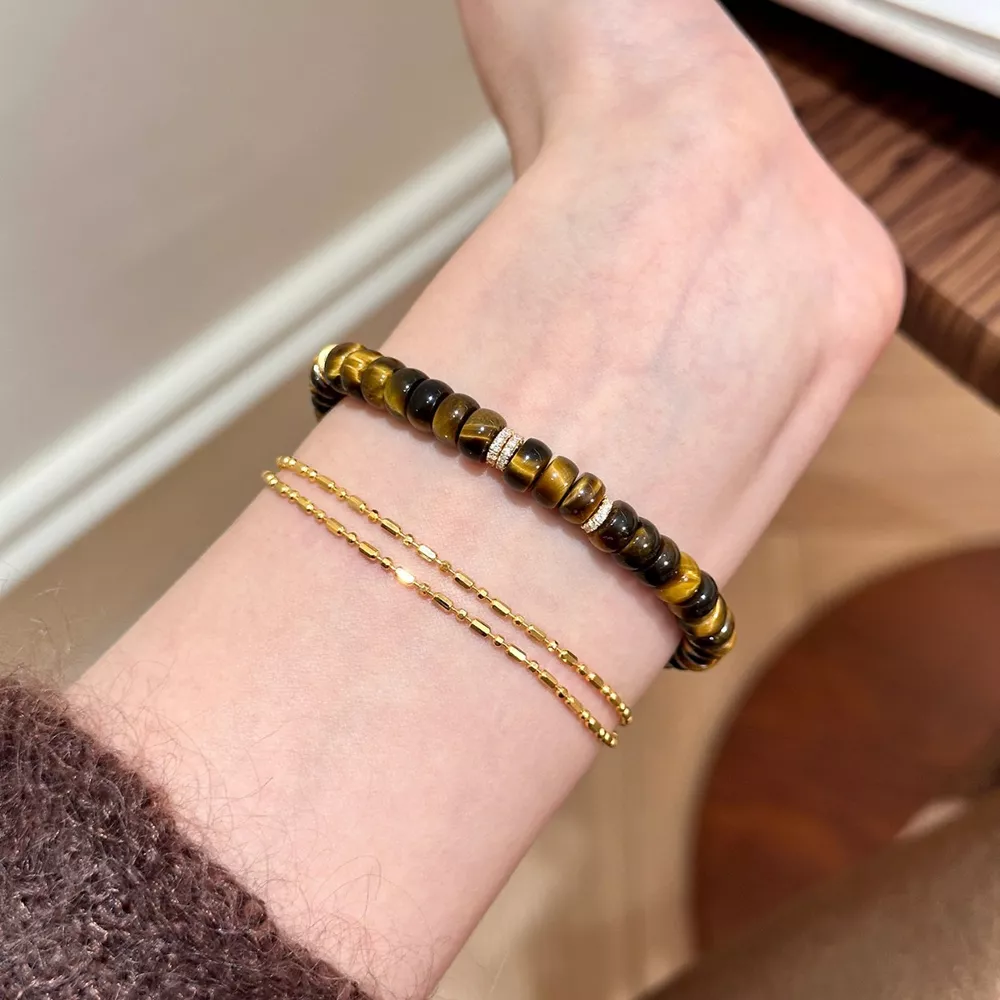Tiger's Eye Beaded Bracelet, image 4
