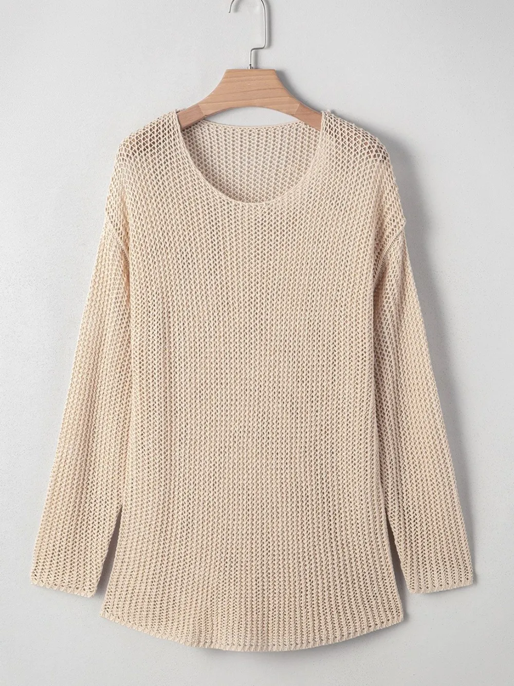 Lightweight Openwork Knit Cover Up, image 9