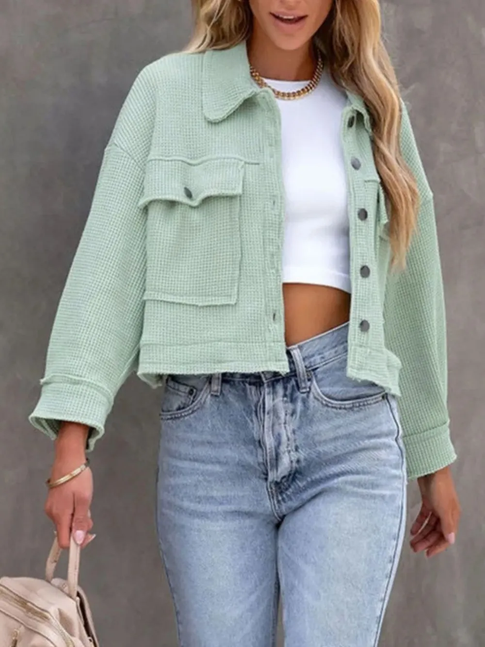 Button Up Long Sleeve Jacket, image 22