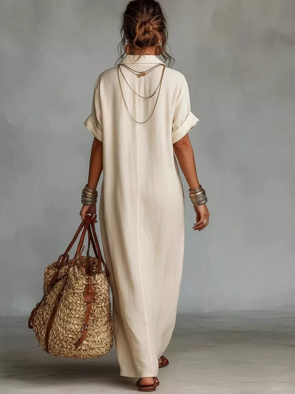 Full Size Bohemian Embroidered Maxi Dress Plus Size, image 3