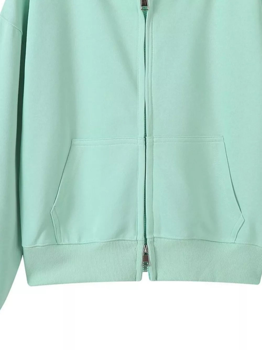 Full Size Casual Zip-Up Long Sleeve Hoodie Plus Size, image 20