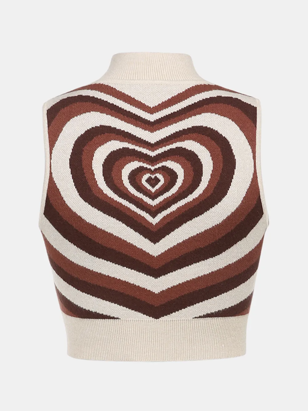 Heart Mock Neck Sweater Vest, image 15