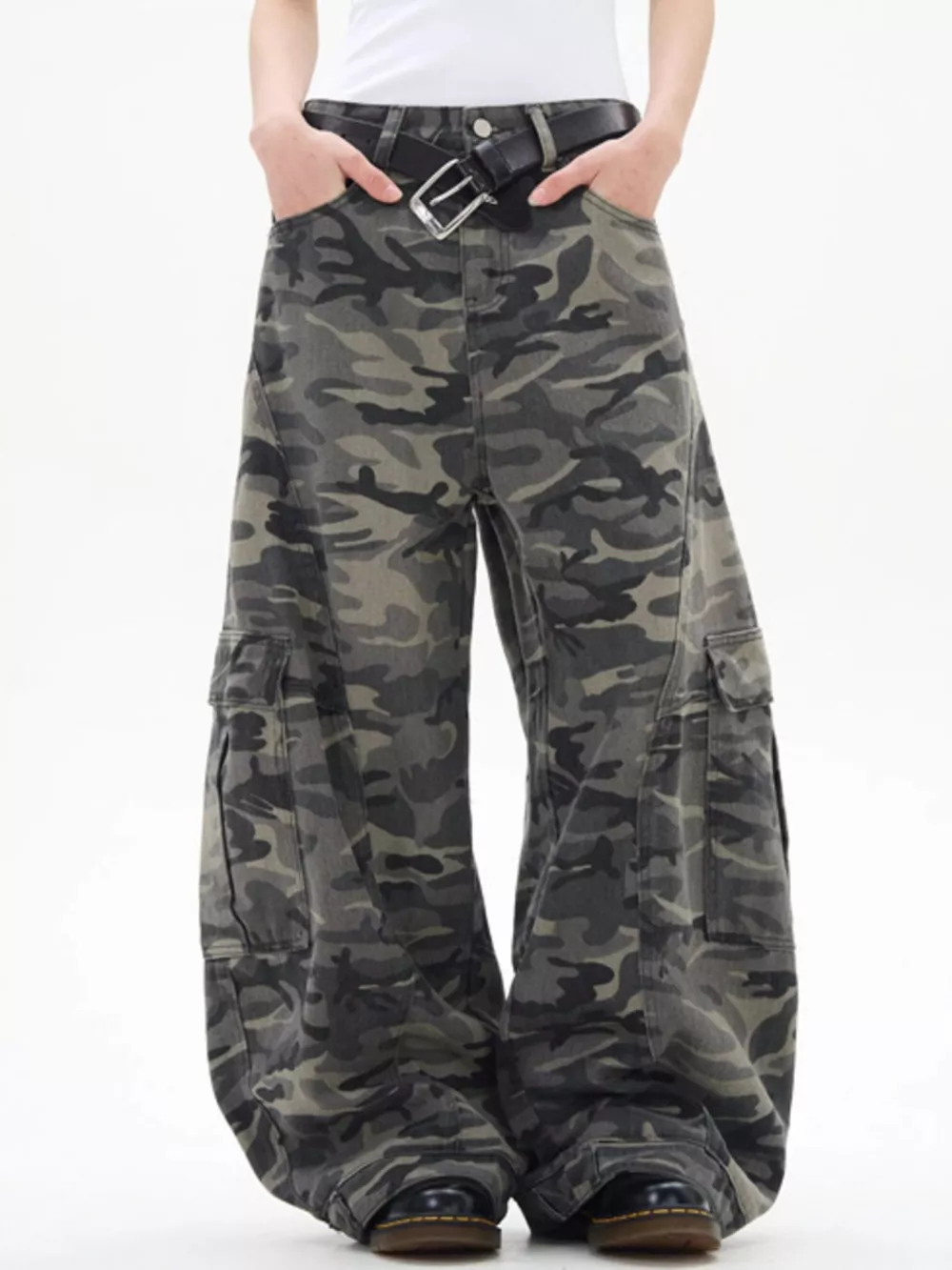 Men's Camouflage Wide Leg Pants