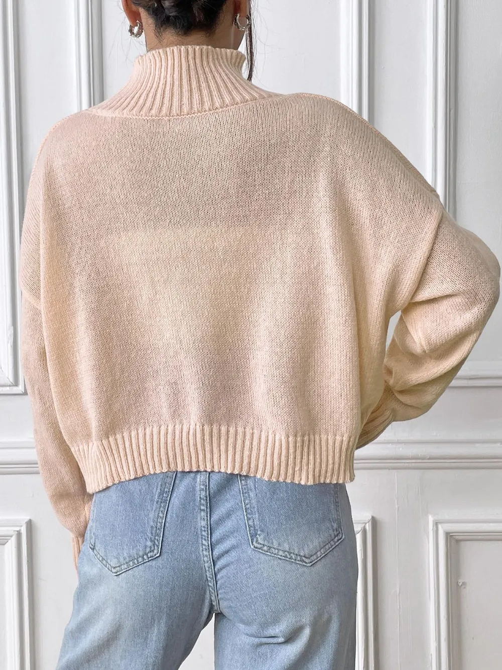 Bow Turtleneck Long Sleeve Sweater, image 17