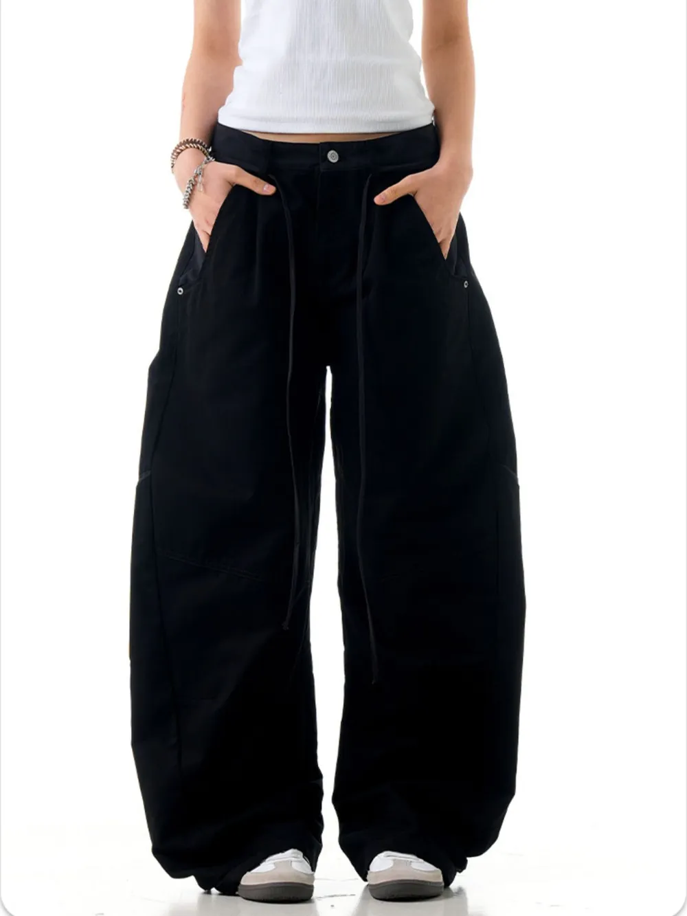 Men's Pocketed Wide Leg Pants, image 2