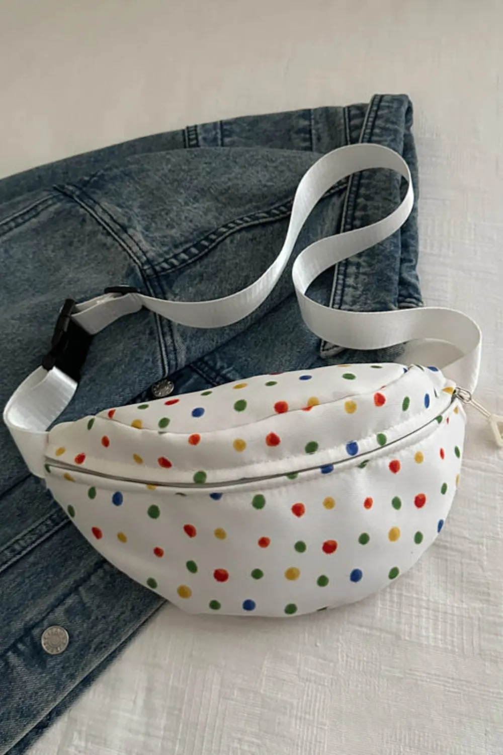 Contrast Polka Dot Crossbody Bag, image 2