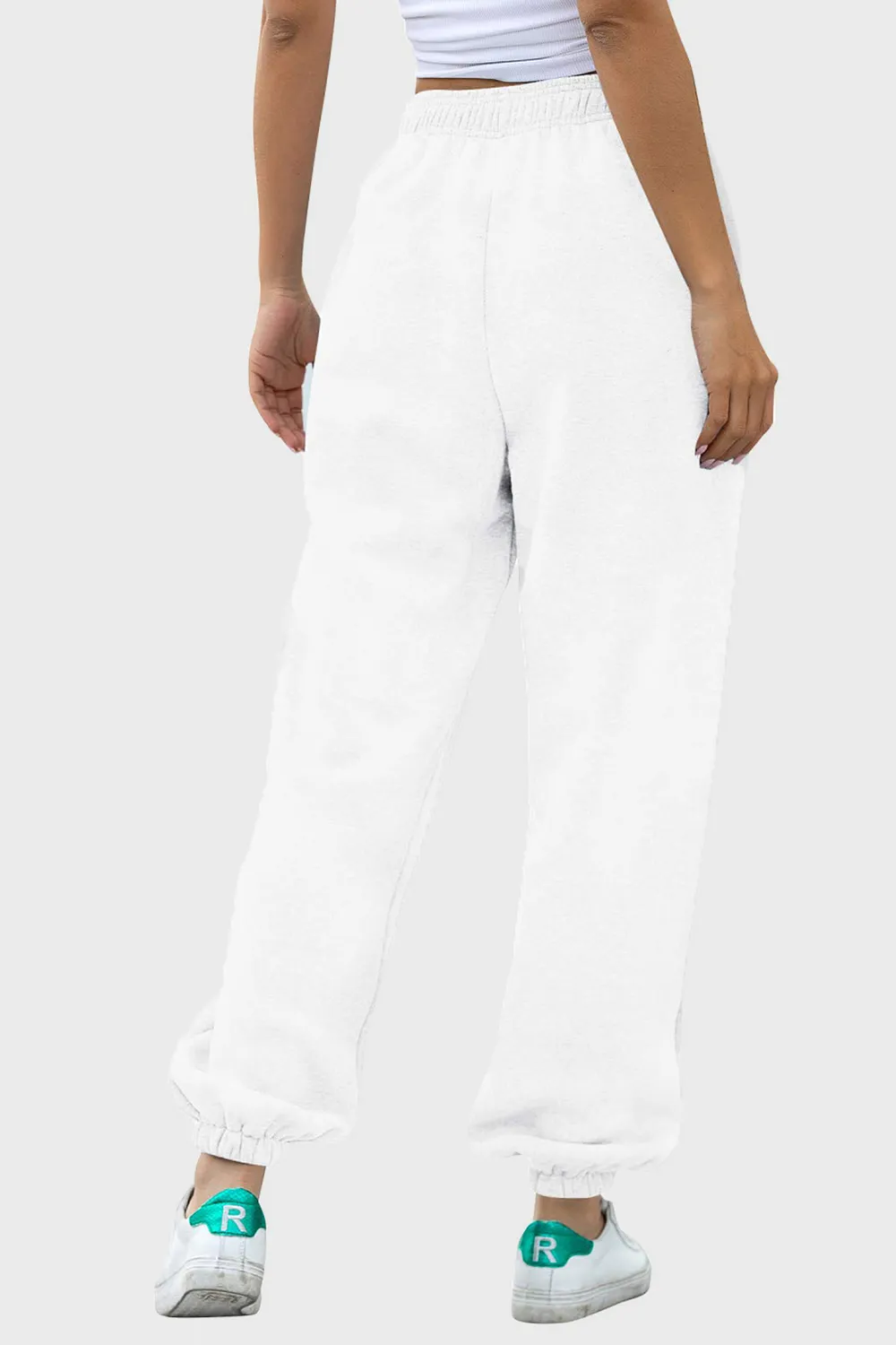 Elastic Waist Joggers with Pockets, image 7