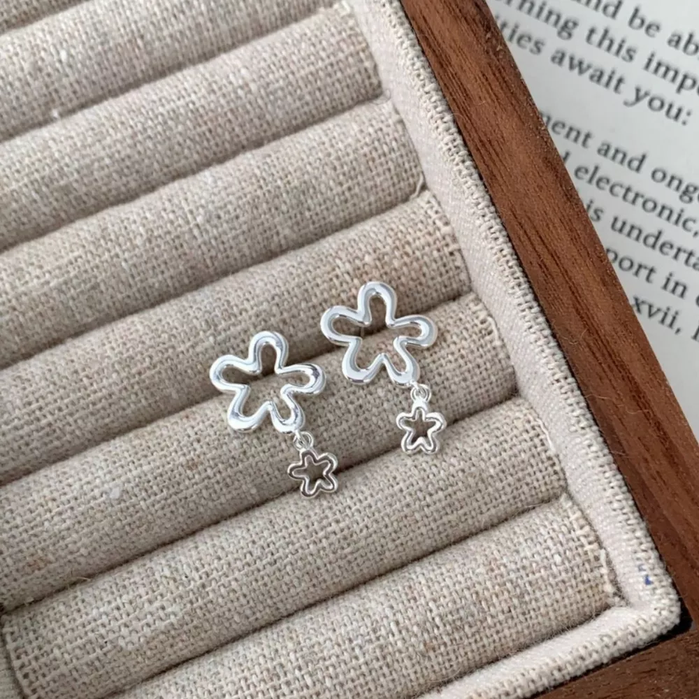 Flower Drop Earrings, image 5